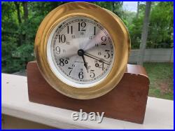 Vintage Brass Seth Thomas Nautical Clock E537-004 Ship Clock Vintage Brass Seth Thomas Nautical Clock E537-004 Ship Clock