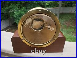 Vintage Brass Seth Thomas Nautical Clock E537-004 Ship Clock Vintage Brass Seth Thomas Nautical Clock E537-004 Ship Clock