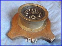 Vintage Mark-1 U. S. Navy 1941 Brass Boat Clock Military Seth Thomas Ship Clock