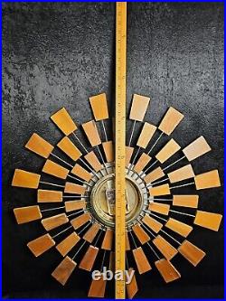 Vintage Mid Century Starburst Wall Clock MCM Seth Thomas Grandeur