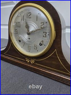 Vintage Plymouth Mantel Clock 8-Day Pendulum Working with Key Seth Thomas US