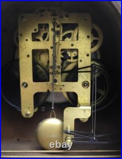 Vintage Plymouth Mantel Clock 8-Day Pendulum Working with Key Seth Thomas US