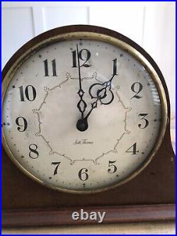 Vintage Rare Working Wood Electric Seth Thomas Mantle Clock Model No. E701-004