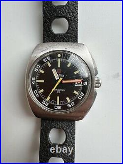 Vintage Roamer Stingray S Diver Watch 28 jewel automatic 471 (Seththomas)