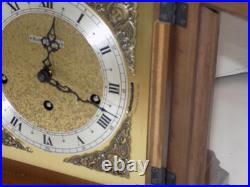 Vintage- SETH THOMAS Wind Up Wood Mantel Clock With Key A403-002 7903