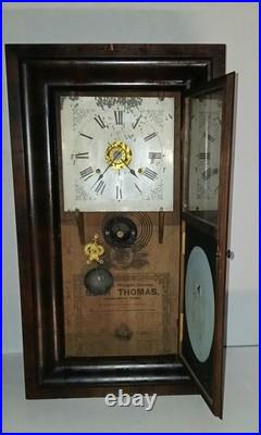 Vintage Seth Thomas 29 Wood Pendulum Wall Clock With Both Keys 29S1B Vintage Seth Thomas 29 Wood Pendulum Wall Clock With Both Keys 29S1B