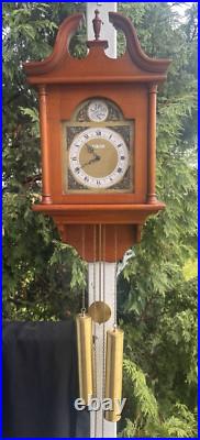 Vintage Seth Thomas 2 Weight Driven Wall Clock CLEANED VIDEO REMOVEABLE HOOD