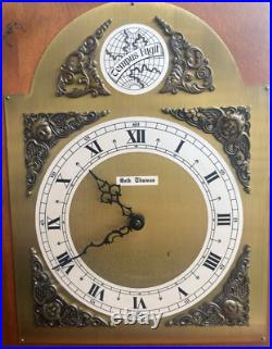 Vintage Seth Thomas 2 Weight Driven Wall Clock CLEANED VIDEO REMOVEABLE HOOD