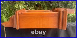 Vintage Seth Thomas 2 Weight Driven Wall Clock CLEANED VIDEO REMOVEABLE HOOD