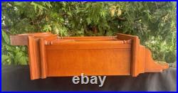 Vintage Seth Thomas 2 Weight Driven Wall Clock CLEANED VIDEO REMOVEABLE HOOD