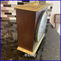 Vintage Seth Thomas 8 Day Mantel Clock Wooden Case Brass with KEY Works Perfect Vintage Seth Thomas 8 Day Mantel Clock Wooden Case Brass with KEY Works Perfect