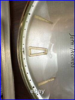 Vintage Seth Thomas 8 Day Mantel Clock Wooden Case Brass with KEY Works Perfect