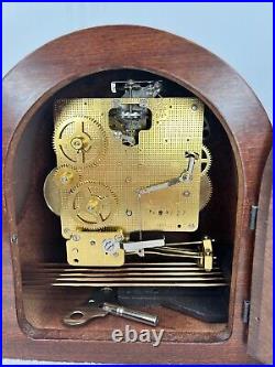 Vintage Seth Thomas 8 Day Woodbury Westminster Chime Mahogany 1302 Mantel Clock