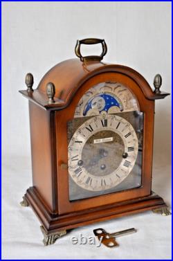 Vintage Seth Thomas A401-003 Moon Dial 2 Jewel Mantle Clock with Key Working