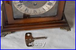 Vintage Seth Thomas A401-003 Moon Dial 2 Jewel Mantle Clock with Key Working