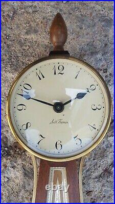 Vintage Seth Thomas Banjo 8 Day Wall Clock With 4 Jeweled Movement #E020-003