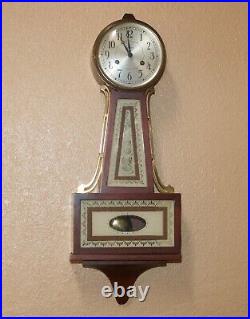 Vintage Seth Thomas Banjo Wall Clock A-200 Series Strike Movements