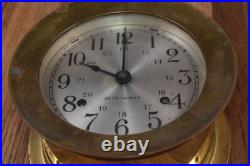 Vintage Seth Thomas Brass Corsair E537-000 Brass Ship Clock