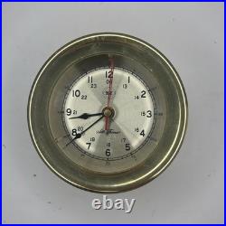 Vintage Seth Thomas Brass Maritime Brass Ships Clock (Preowned)