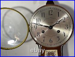 Vintage Seth Thomas Brookfield 6W Banjo Pendulum Wall Clock E899-159 With Key