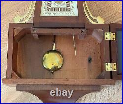 Vintage Seth Thomas Brookfield 6W Banjo Pendulum Wall Clock E899-159 With Key