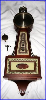 Vintage Seth Thomas Clock Company Brookfield Pendulum 8 Day Banjo Clock, 30