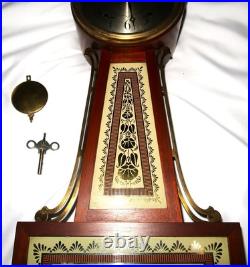 Vintage Seth Thomas Clock Company Brookfield Pendulum 8 Day Banjo Clock, 30