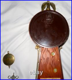 Vintage Seth Thomas Clock Company Brookfield Pendulum 8 Day Banjo Clock, 30