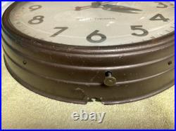 Vintage Seth Thomas Electric Wall Clock, 12 Face, No. 3681, PAT. 1933, Works