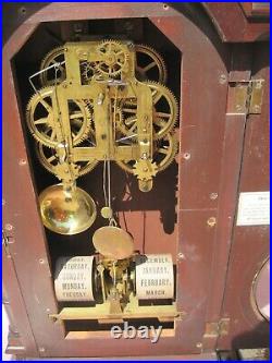 Vintage Seth Thomas Fashion Double Dial Calendar Clock (1875)