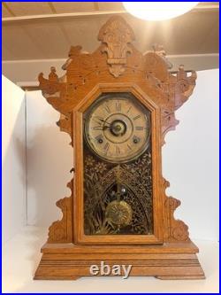 Vintage Seth Thomas Gingerbread Mantle Clock Possible 19th Century NEEDS REPAIR