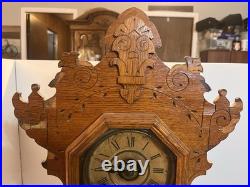 Vintage Seth Thomas Gingerbread Mantle Clock Possible 19th Century NEEDS REPAIR