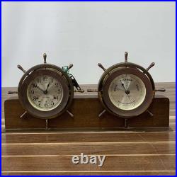 Vintage Seth Thomas Helmsman 24 Hour Clock And Weather Barometer Vintage Seth Thomas Helmsman 24 Hour Clock And Weather Barometer