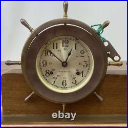 Vintage Seth Thomas Helmsman 24 Hour Clock And Weather Barometer Vintage Seth Thomas Helmsman 24 Hour Clock And Weather Barometer