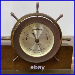 Vintage Seth Thomas Helmsman 24 Hour Clock And Weather Barometer Vintage Seth Thomas Helmsman 24 Hour Clock And Weather Barometer
