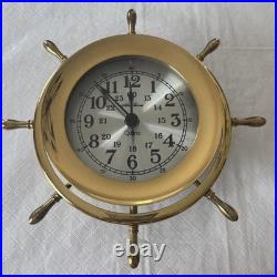 Vintage Seth Thomas Helmsman-B E537-009 Maritime Clock Brass