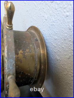 Vintage Seth Thomas Helmsman E537-011 1508 Weather Barometer Brass Nautical USA