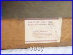 Vintage Seth Thomas Helmsman E537-011 1508 Weather Barometer Wood Base 1602