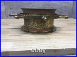 Vintage Seth Thomas Helmsman Ship Wheel Brass Clock Unknown Working Condition