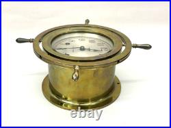 Vintage Seth Thomas Helmsman Ship's Wheel 4 Clock USA Working with Key