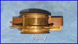 Vintage Seth Thomas Helmsman Ship's Wheel Clock Brass/Wood