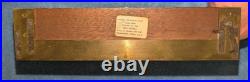 Vintage Seth Thomas Helmsman Ship's Wheel Clock Brass/Wood
