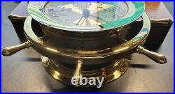 Vintage Seth Thomas Helmsman Ship's Wheel Clock Model 1008 E537-001-Brass/Wood Vintage Seth Thomas Helmsman Ship's Wheel Clock Model 1008 E537-001-Brass/Wood