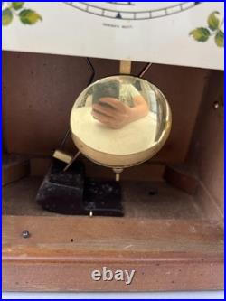 Vintage Seth Thomas Mantel Clock Steeple Wood Case German Movement Shelf Decor