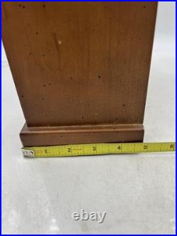 Vintage Seth Thomas Mantel Clock Steeple Wood Case German Movement Shelf Decor
