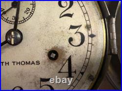Vintage Seth Thomas Maritime Clock with Key. Bell Strikes, Winds up, Works Great