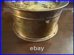 Vintage Seth Thomas Maritime Clock with Key. Bell Strikes, Winds up, Works Great
