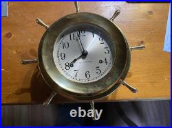 Vintage Seth Thomas Maritime Helmsman Ship's Clock E537-001