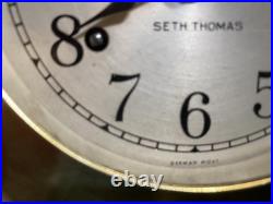 Vintage Seth Thomas Maritime Helmsman Ship's Clock E537-001