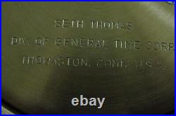 Vintage Seth Thomas Nautical Ships Wheel Bell Strike 8 Day Brass Clock Vintage Seth Thomas Nautical Ships Wheel Bell Strike 8 Day Brass Clock